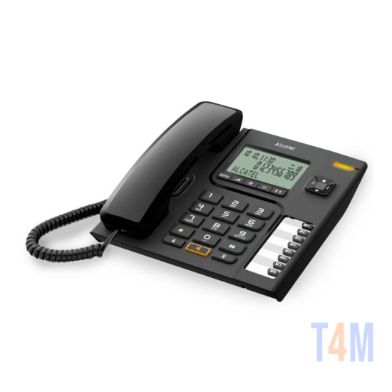 TELEFONE ALCATEL T76 COM DISPLAY DIGITAL PRETO